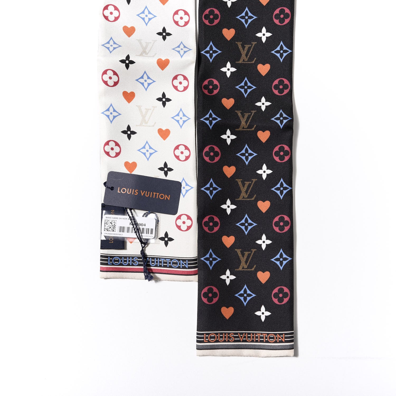 Louis Vuitton Silk Game On Bandeau Black White 3 of 3