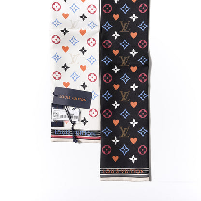 Louis Vuitton Silk Game On Bandeau Black White 3 of 3