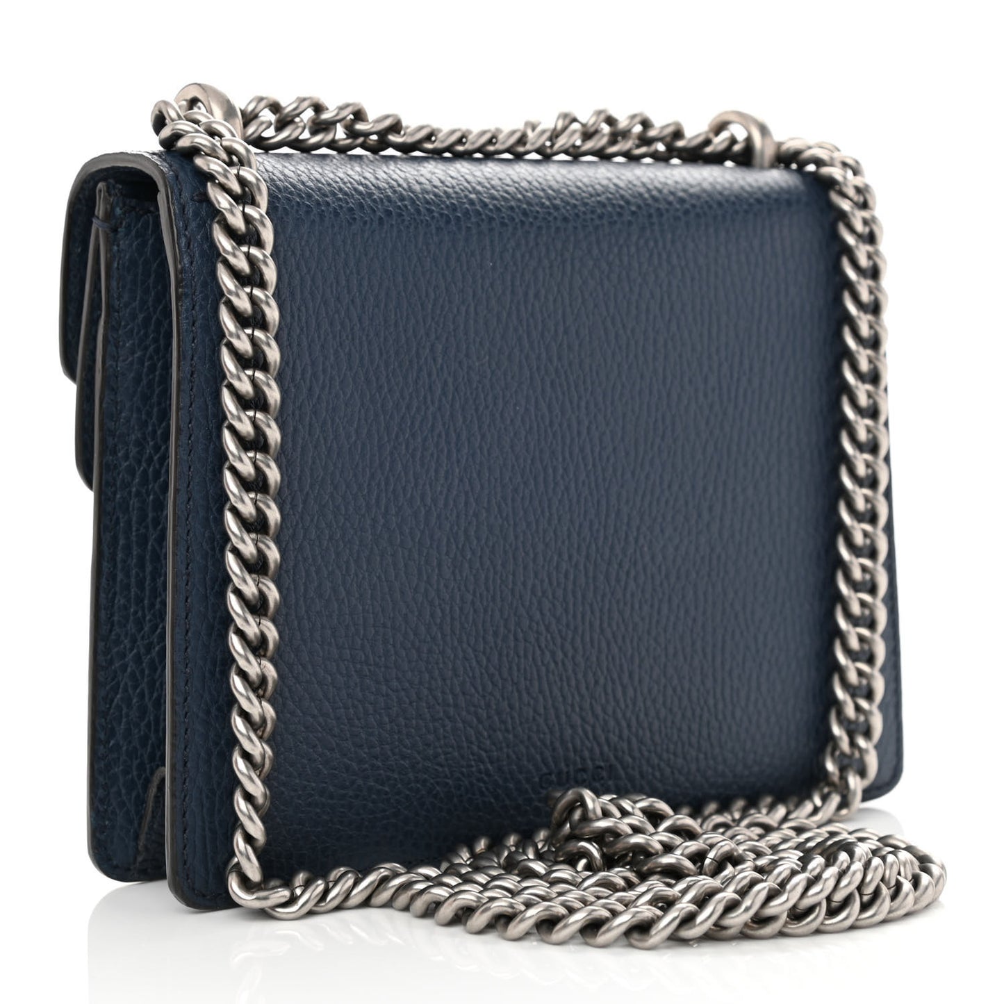 Dollar Calfskin Crystal Mini Dionysus Shoulder Bag Blue Agata Montana Sapphire