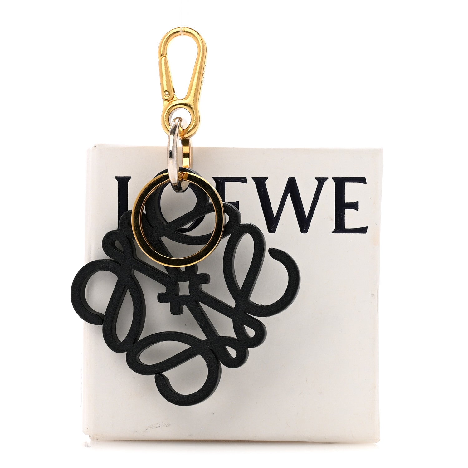 Loewe Calfskin Anagram Bag Charm Key Holder Rosemary 7 of 7