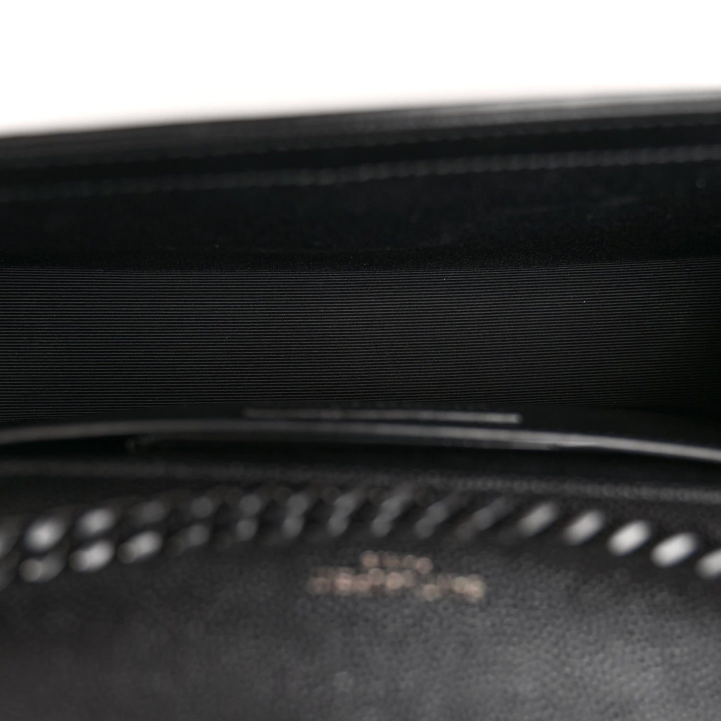Grain De Poudre Medium Classic Monogram Monochrome Kate Satchel Black