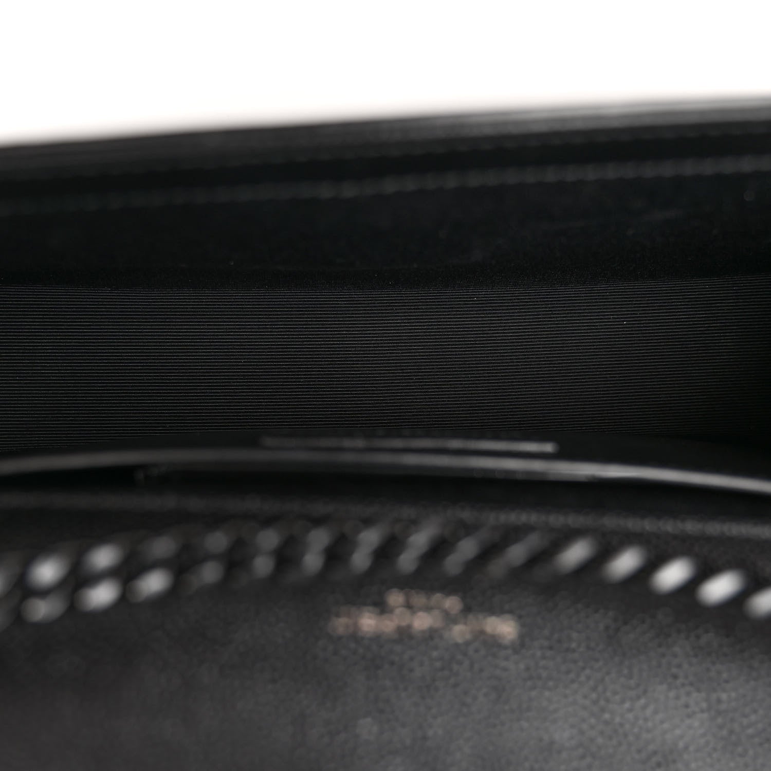 Saint Laurent Grain De Poudre Medium Classic Monogram Monochrome Kate Satchel Black 5 of 11