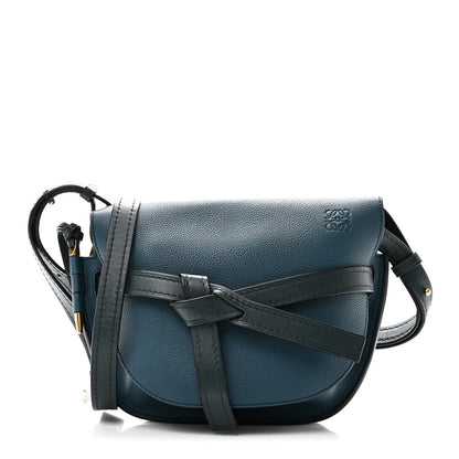 Loewe Grained Calfskin Small Gate Crossbody Bag Petroleum Blue Cypress 1 of 9