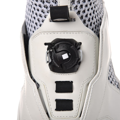 Louis Vuitton Mesh Calfskin Damier Embossed Fuel Power Sneakers 6 White 12 of 13