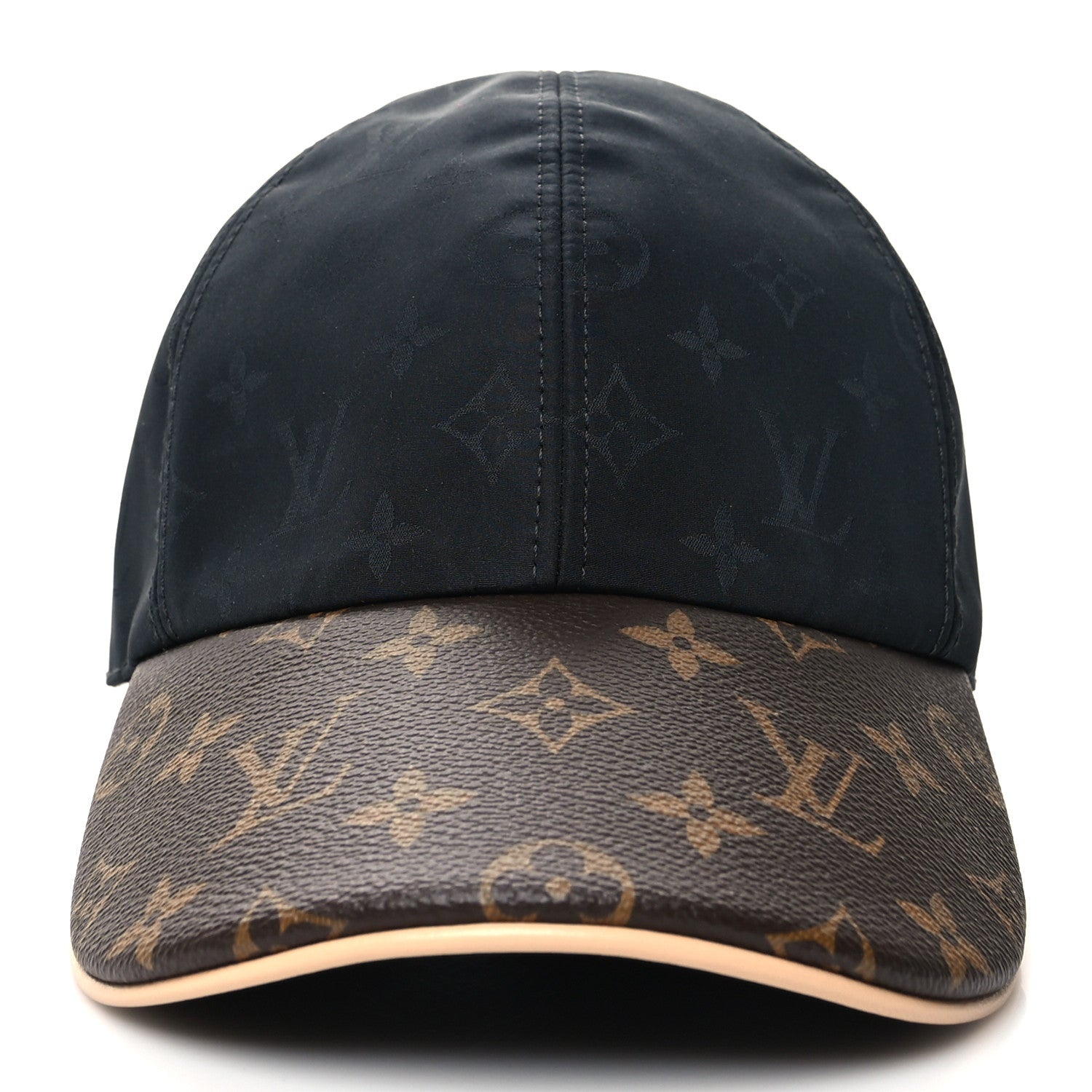 Louis Vuitton Polyester Silk Monogram LV Get Ready Cap M Black 2 of 7