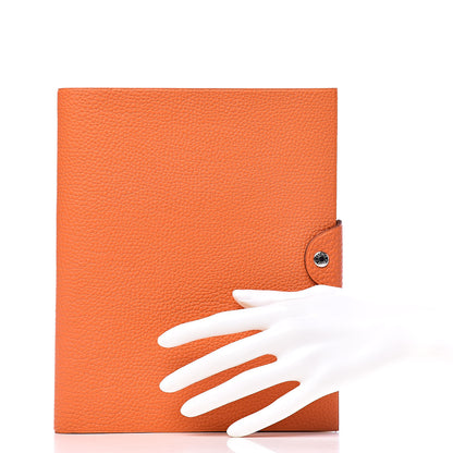 Hermes Togo Ulysse MM Notebook Cover Orange 2 of 8