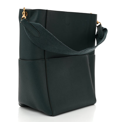 Celine Soft Grained Calfskin Sangle Bucket Bag Amazone 3 of 9
