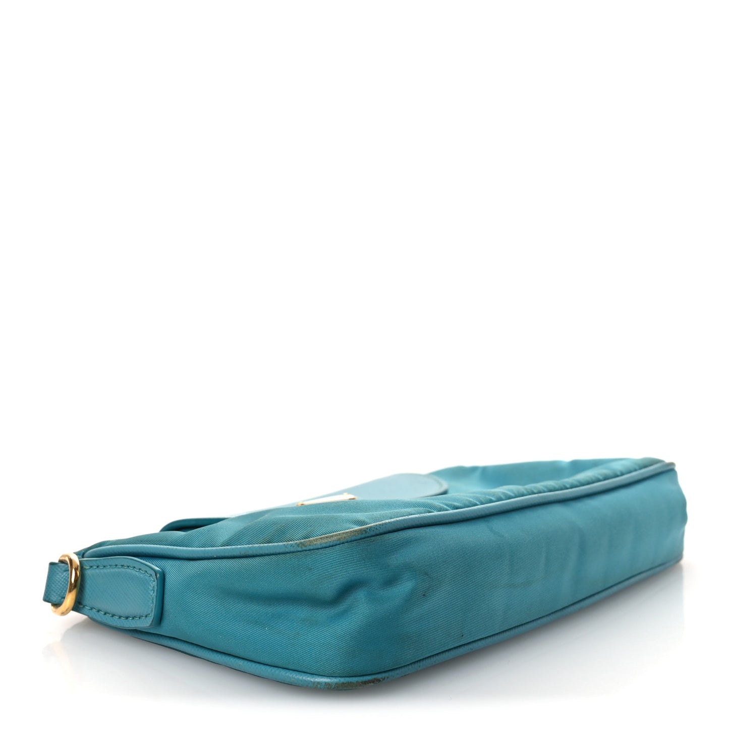 Tessuto Nylon Saffiano Crossbody Bag Turchese