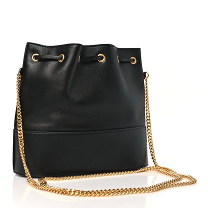 Valentino Garavani Nappa Mini VLogo Signature Chain Bucket Bag Black 3 of 10