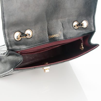 Chanel Lambskin Quilted Medium Single Flap Black 5 of 8
