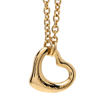 Tiffany 18K Yellow Gold Elsa Peretti 5 Open Heart Bracelet 3 of 3