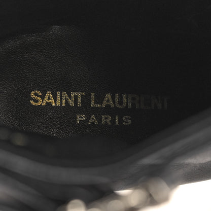 Saint Laurent Goatskin Crystal Buckle Claude 90 Ankle Booties 37 Black 8 of 9