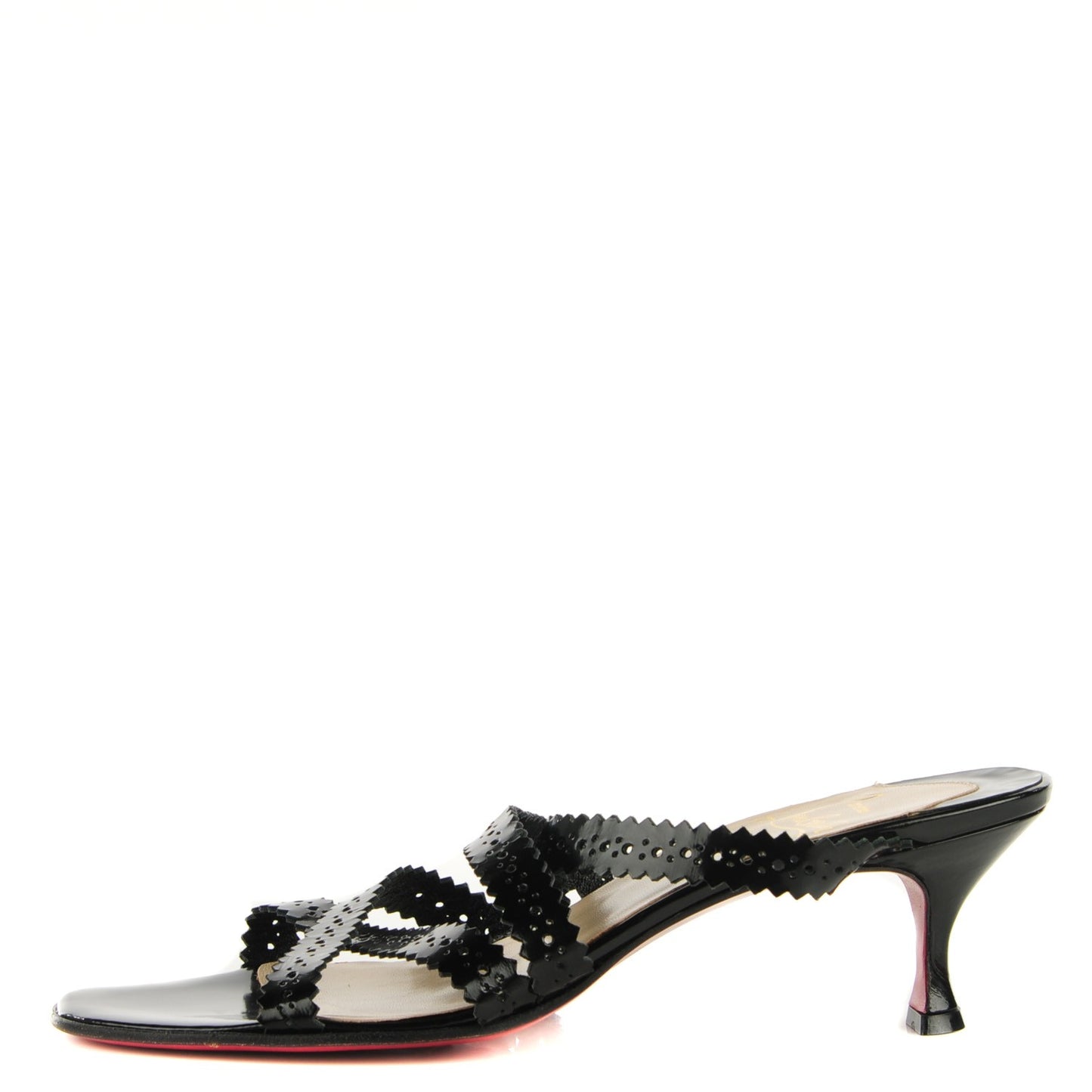 Patent Sandals 39 Black