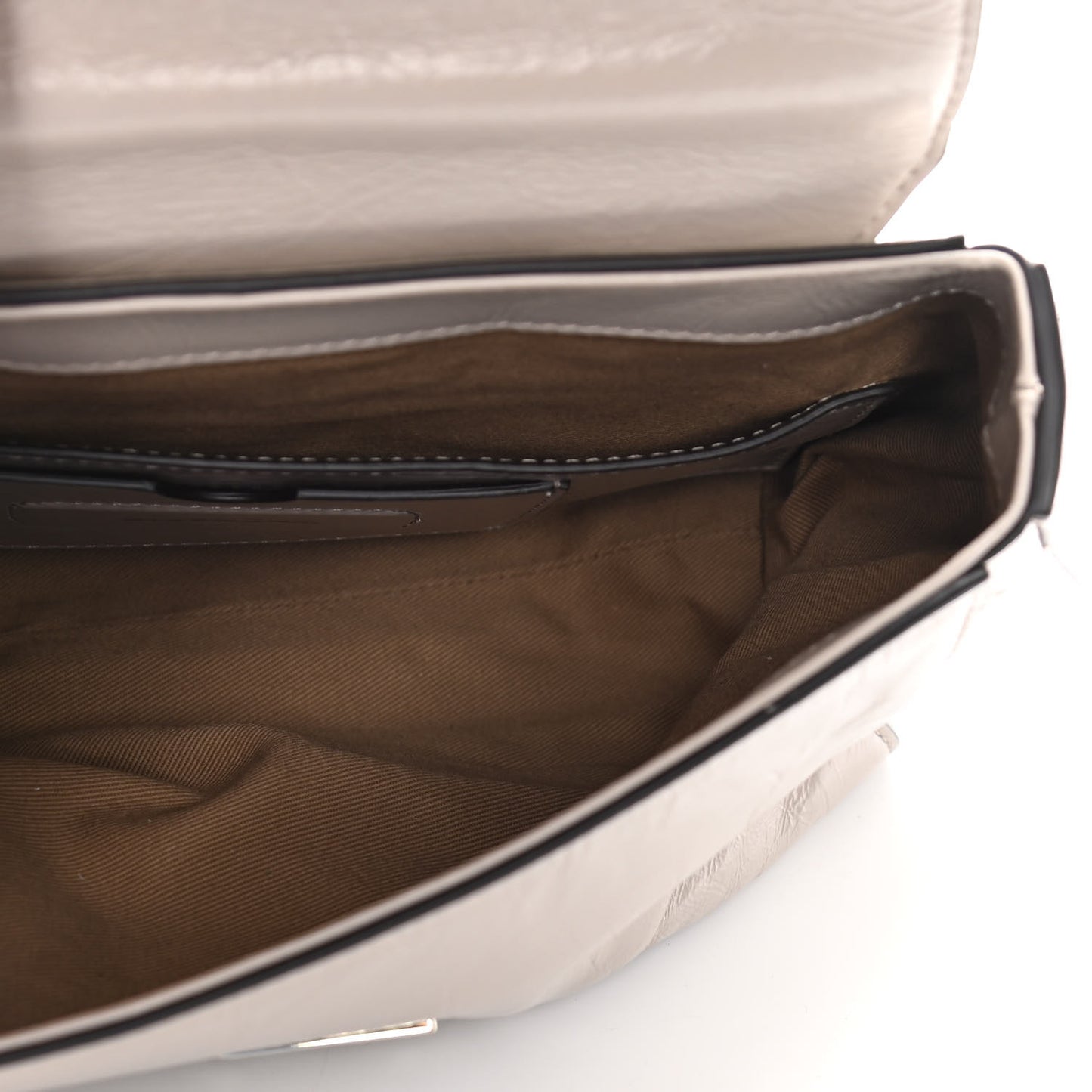 Creased Patent Calfskin Small ID Flap Dune