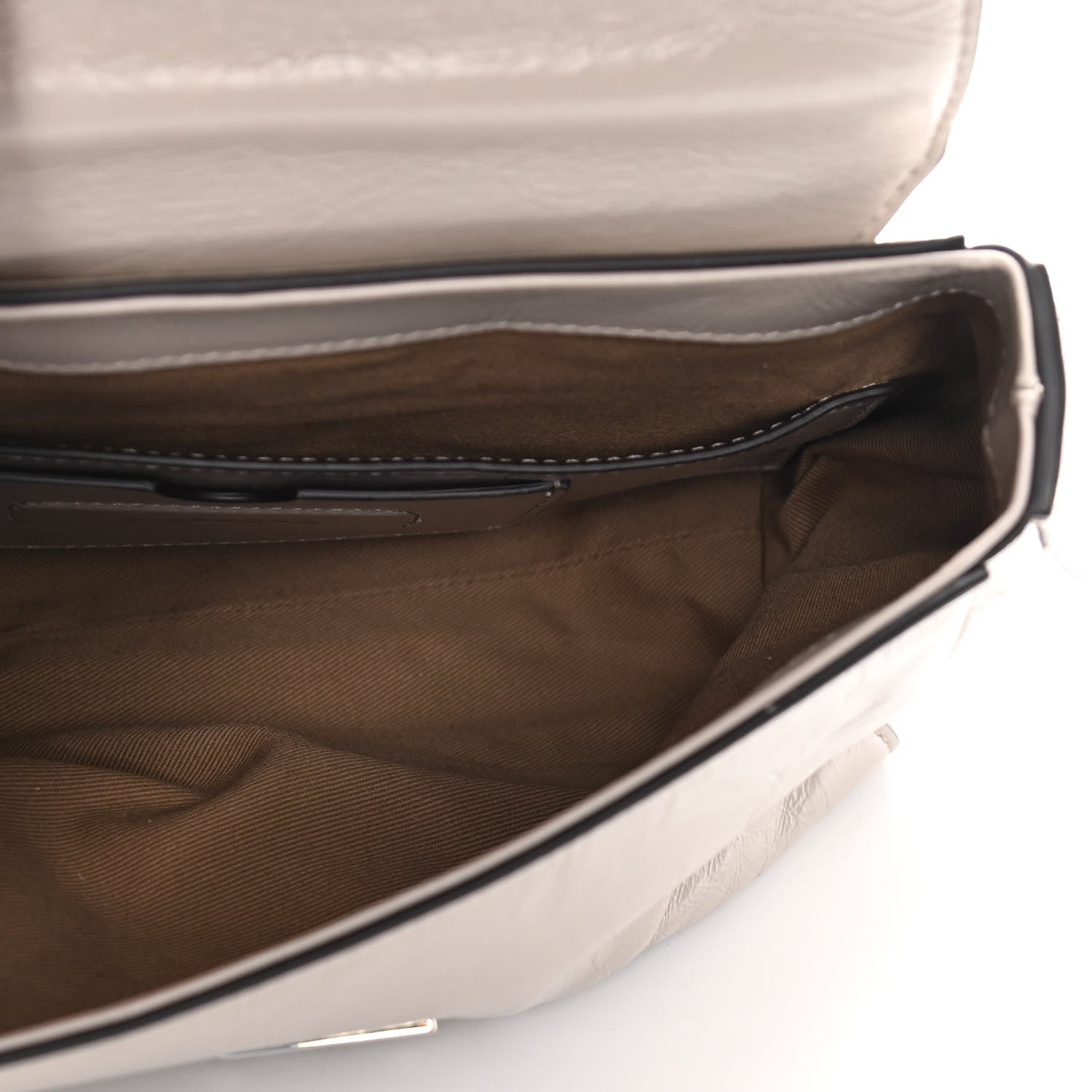 Givenchy Creased Patent Calfskin Small ID Flap Dune 5 of 10