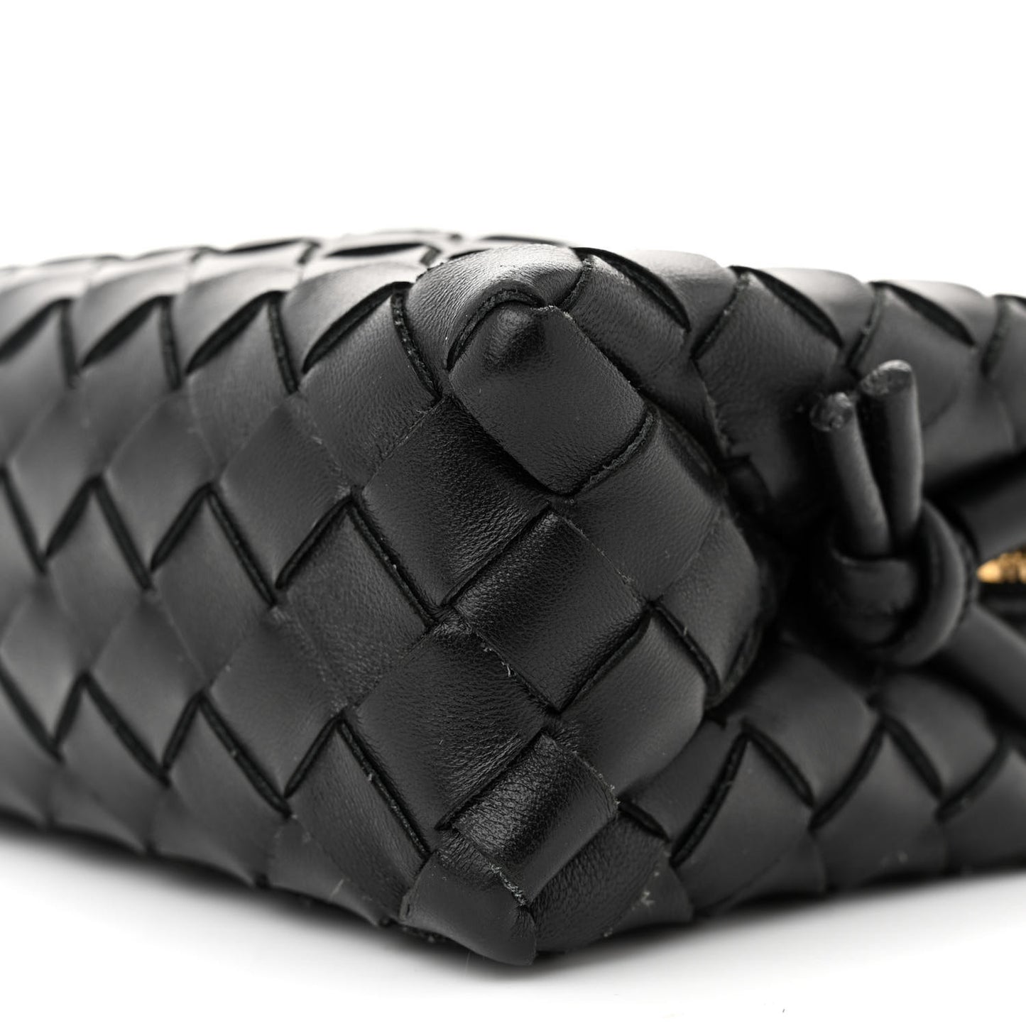 Nappa Intrecciato Mini Loop Camera Bag Black