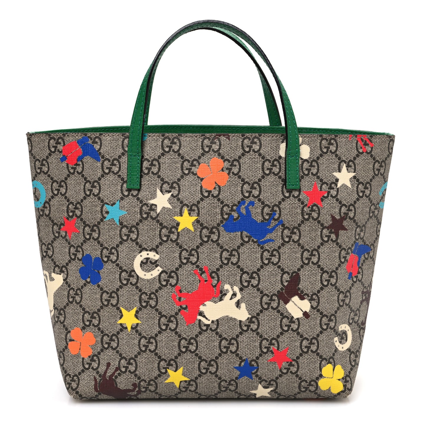 GG Supreme Monogram Ranch Childrens Tote Beige