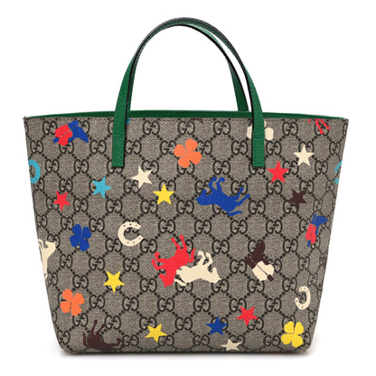 Gucci GG Supreme Monogram Ranch Childrens Tote Beige 1 of 14