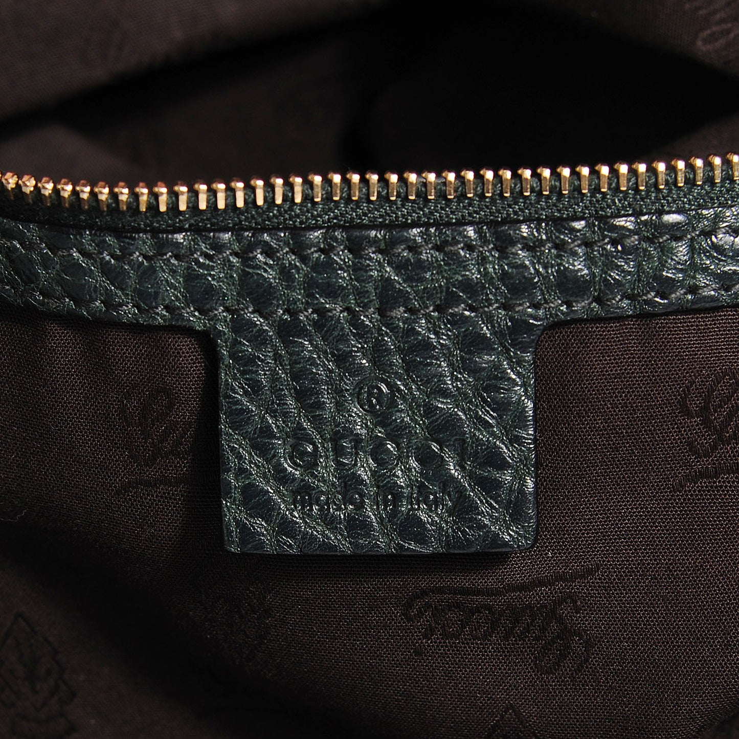 Monogram Medium Charm Top Handle Bag Green