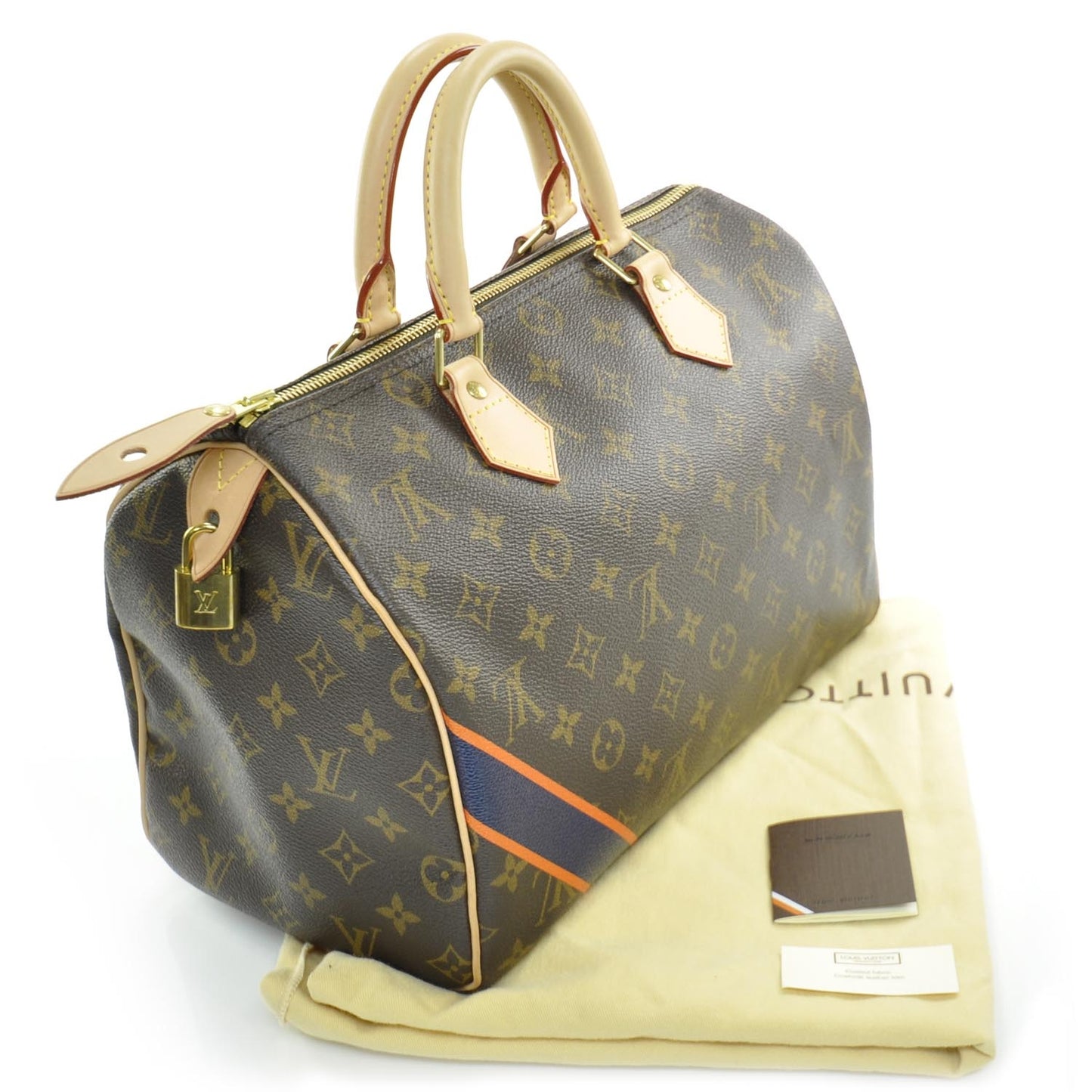 Monogram My LV Heritage Speedy 30 Blue Marine and Orange