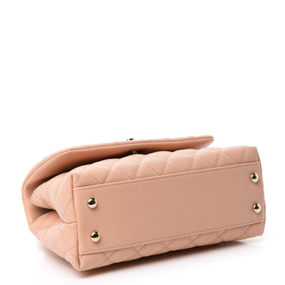 Chanel Caviar Quilted Mini Coco Handle Flap Light Pink 4 of 10