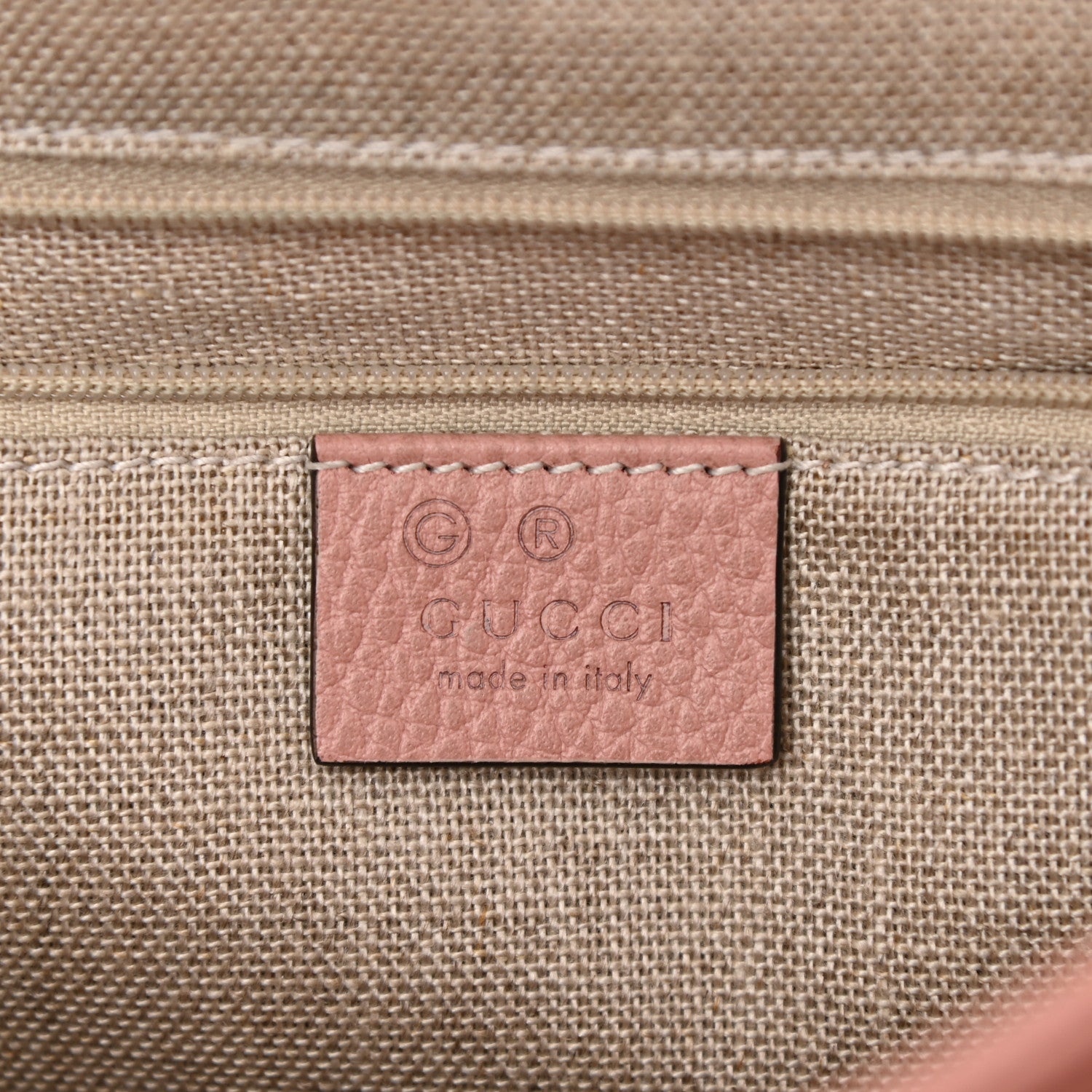 Gucci Dollar Calfskin Medium Interlocking G Top Handle Shoulder Bag Soft Pink 6 of 10