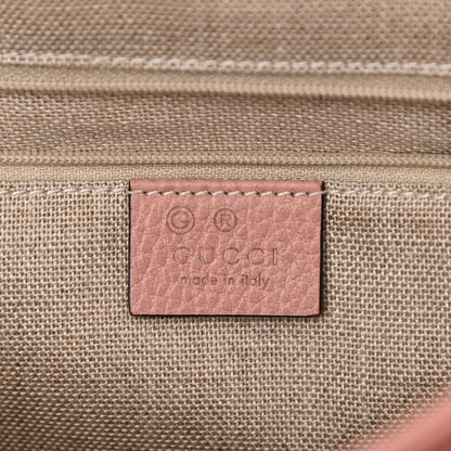Gucci Dollar Calfskin Medium Interlocking G Top Handle Shoulder Bag Soft Pink 6 of 10