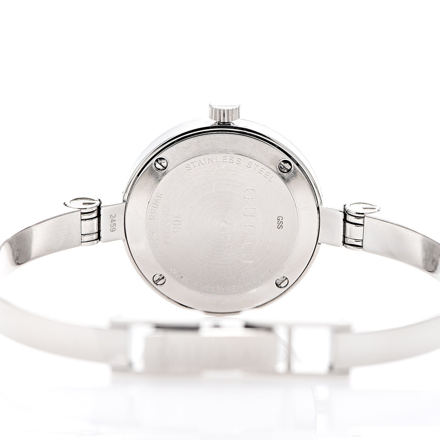 Gucci Stainless Steel Diamond 25mm 105 Series Floral Quartz Watch 4 of 8