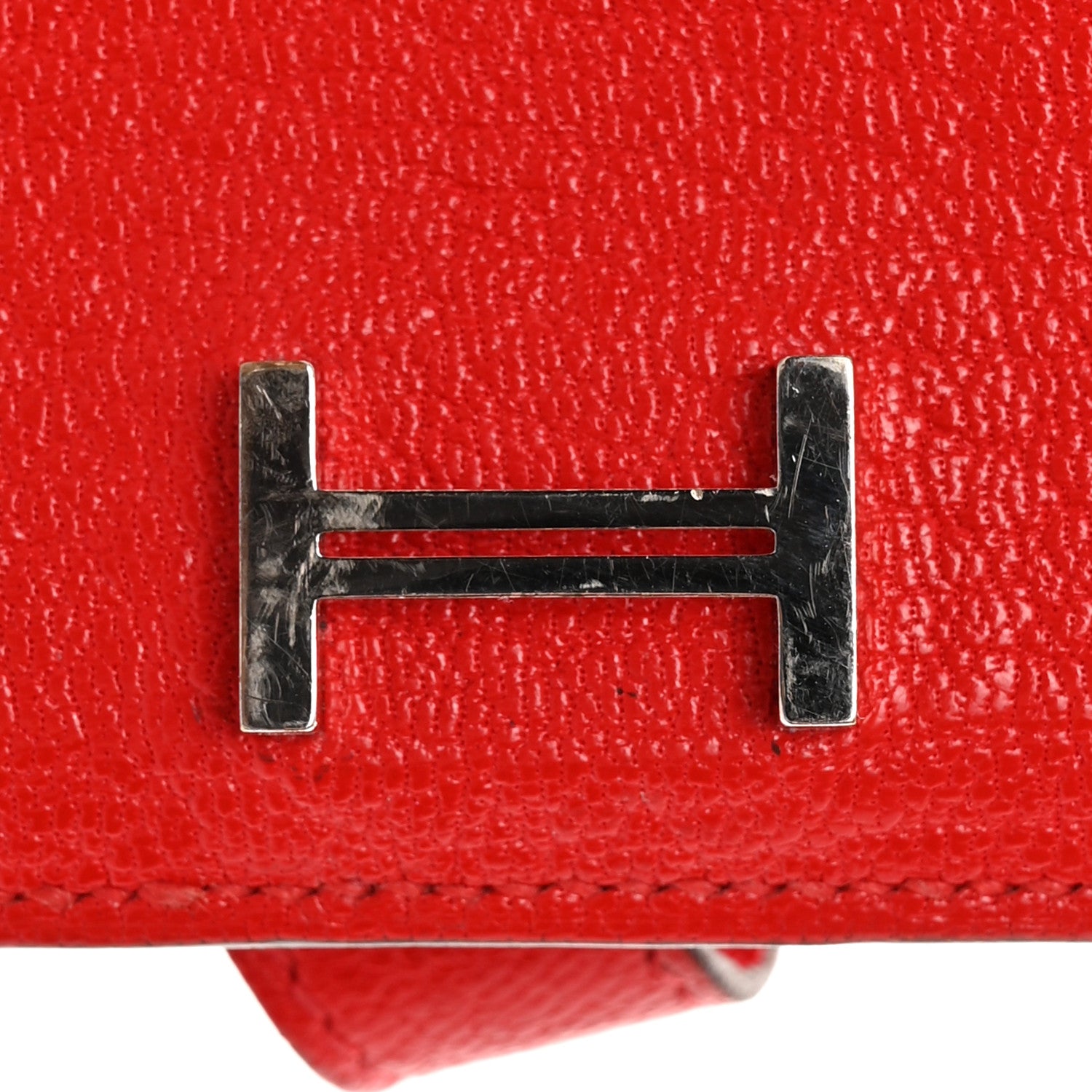 Hermes Chevre Mysore Bearn Card Holder Wallet Rouge de Coeur 10 of 12