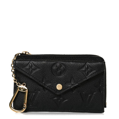 Louis Vuitton Empreinte Recto Verso Card Holder Black 1 of 9