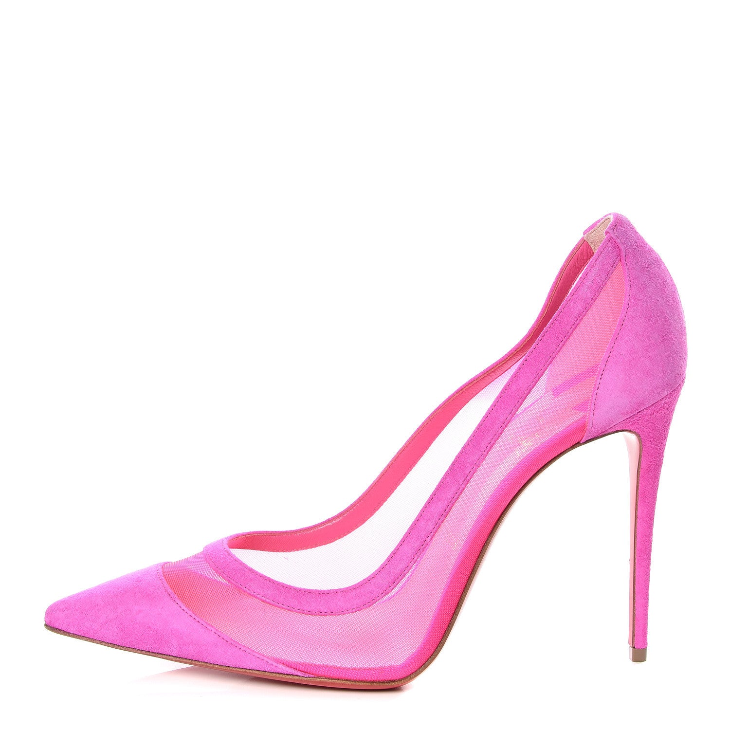 Christian Louboutin Veau Velours Rete Galativi 100 Pumps 40.5 Version Diva 1 of 11
