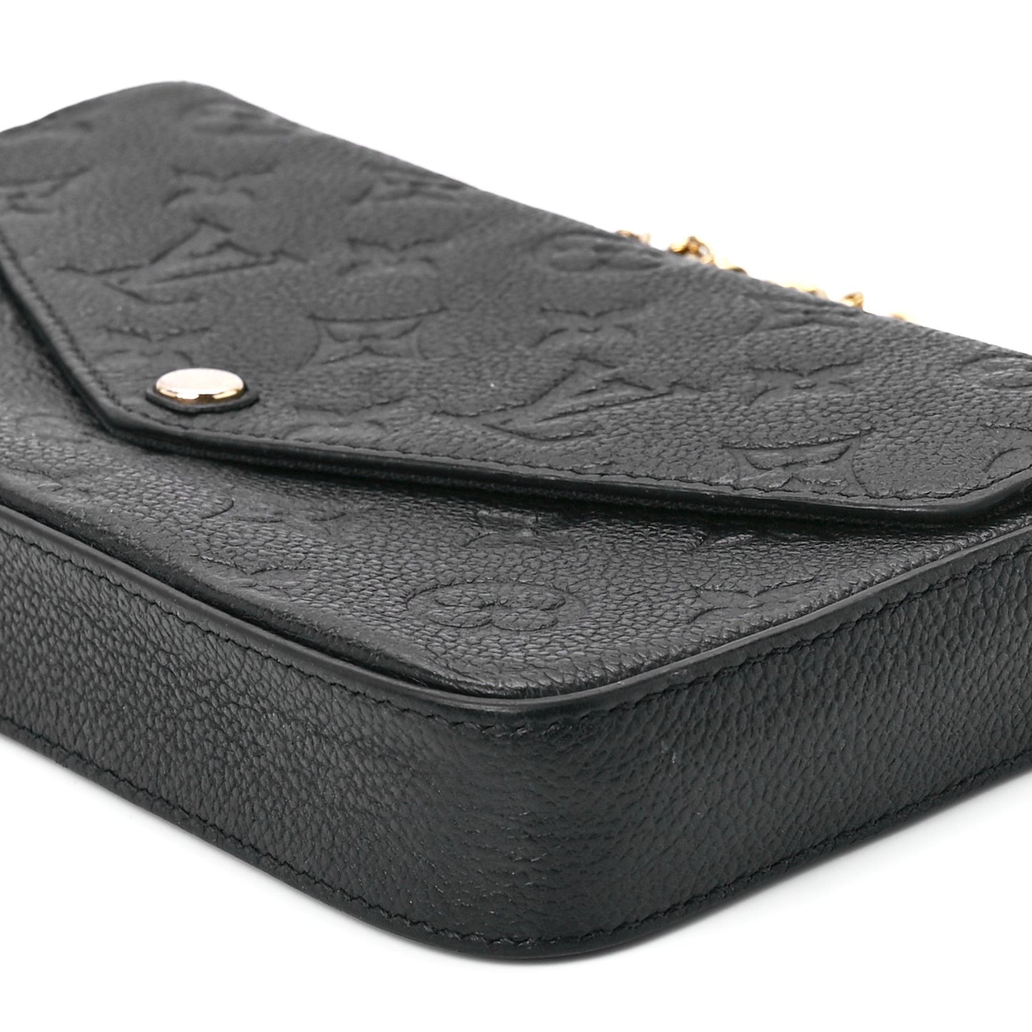 Empreinte Pochette Felicie Chain Wallet Black
