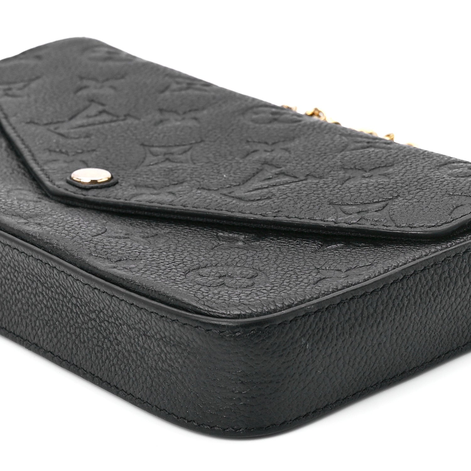 Louis Vuitton Empreinte Pochette Felicie Chain Wallet Black 14 of 14