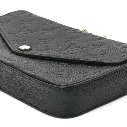 Louis Vuitton Empreinte Pochette Felicie Chain Wallet Black 14 of 14