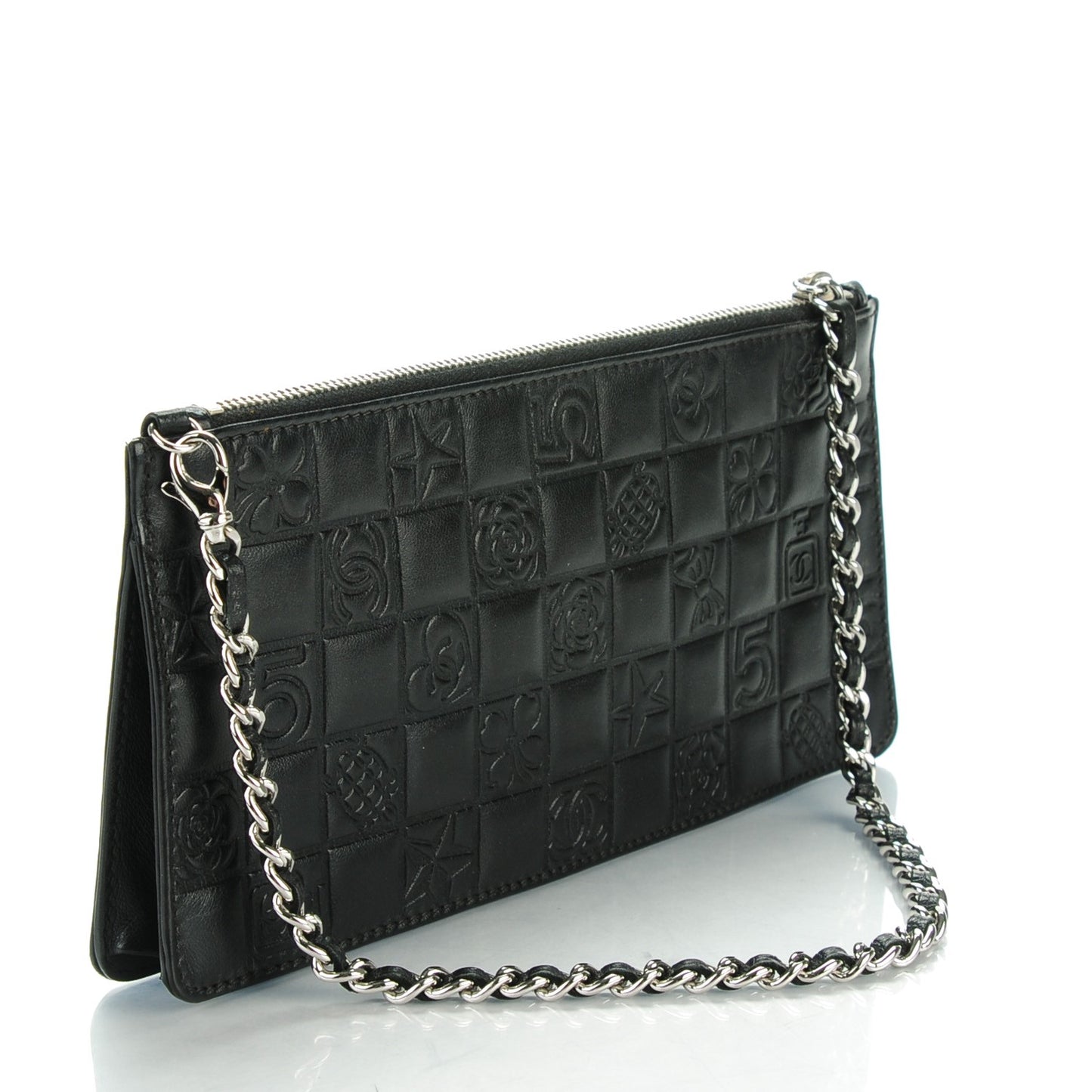 Lambskin Precious Symbols Pochette Black