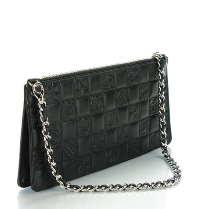 Chanel Lambskin Precious Symbols Pochette Black 3 of 7