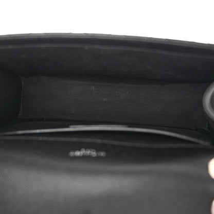 Saint Laurent Grain De Poudre Textured Mixed Matelasse Triquilt Medium Monogram Satchel Black 5 of 15