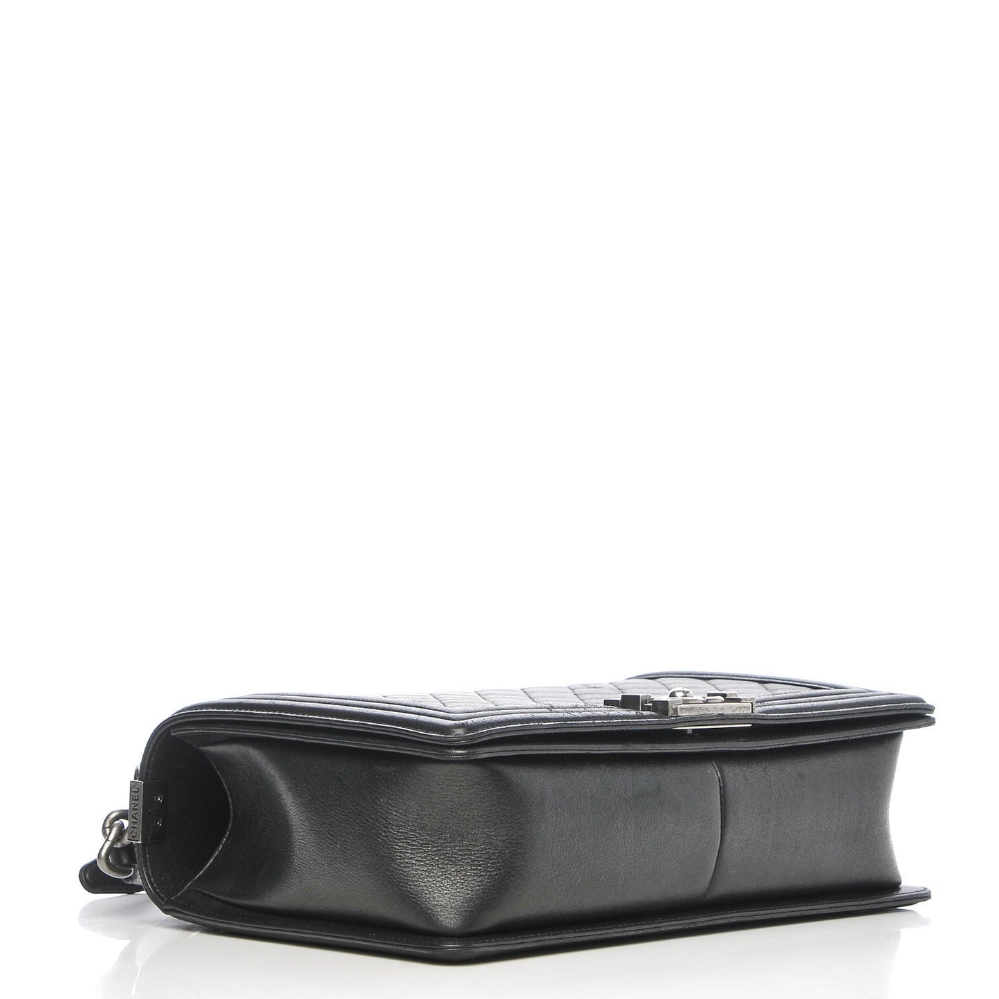 Calfskin Quilted New Medium Boy Flap Black
