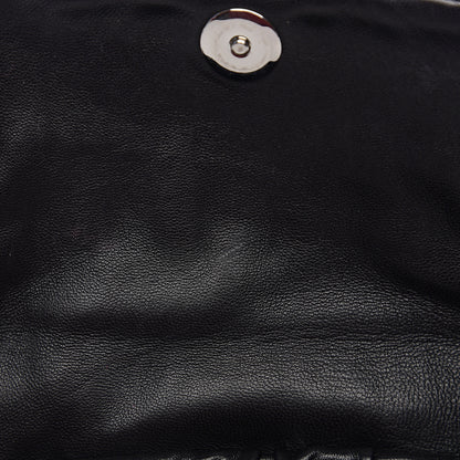 Prada Nappa Gaufre Flap Chain Shoulder Bag Black 5 of 9