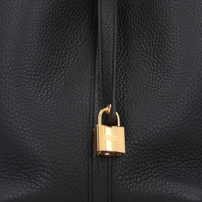 Hermes Taurillon Clemence Picotin Lock 22 MM Black 11 of 13