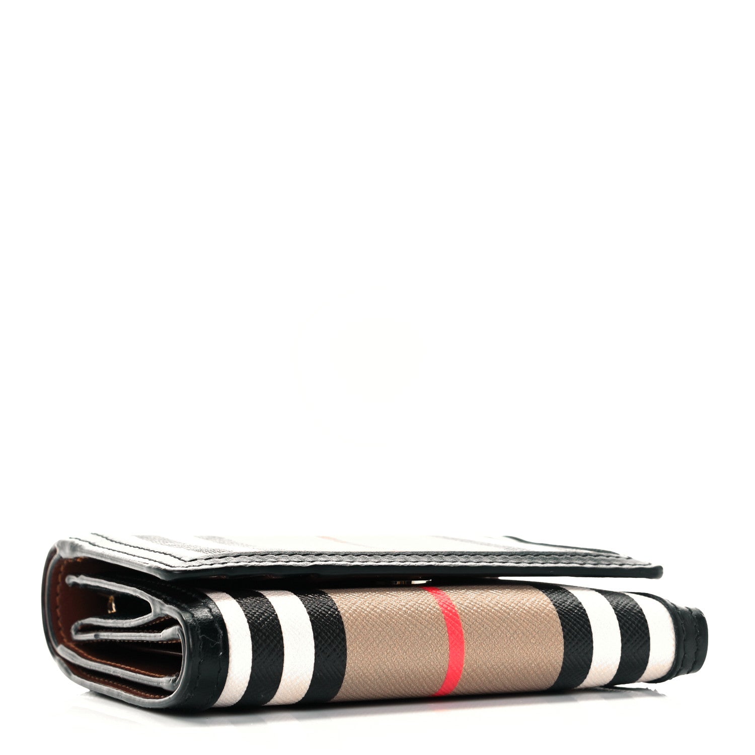 Burberry E-Canvas Icon Stripe Small Folding Wallet Archive Beige 4 of 10