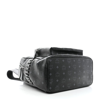 MCM Visetos Medium Side Studs Stark Backpack Black 4 of 8
