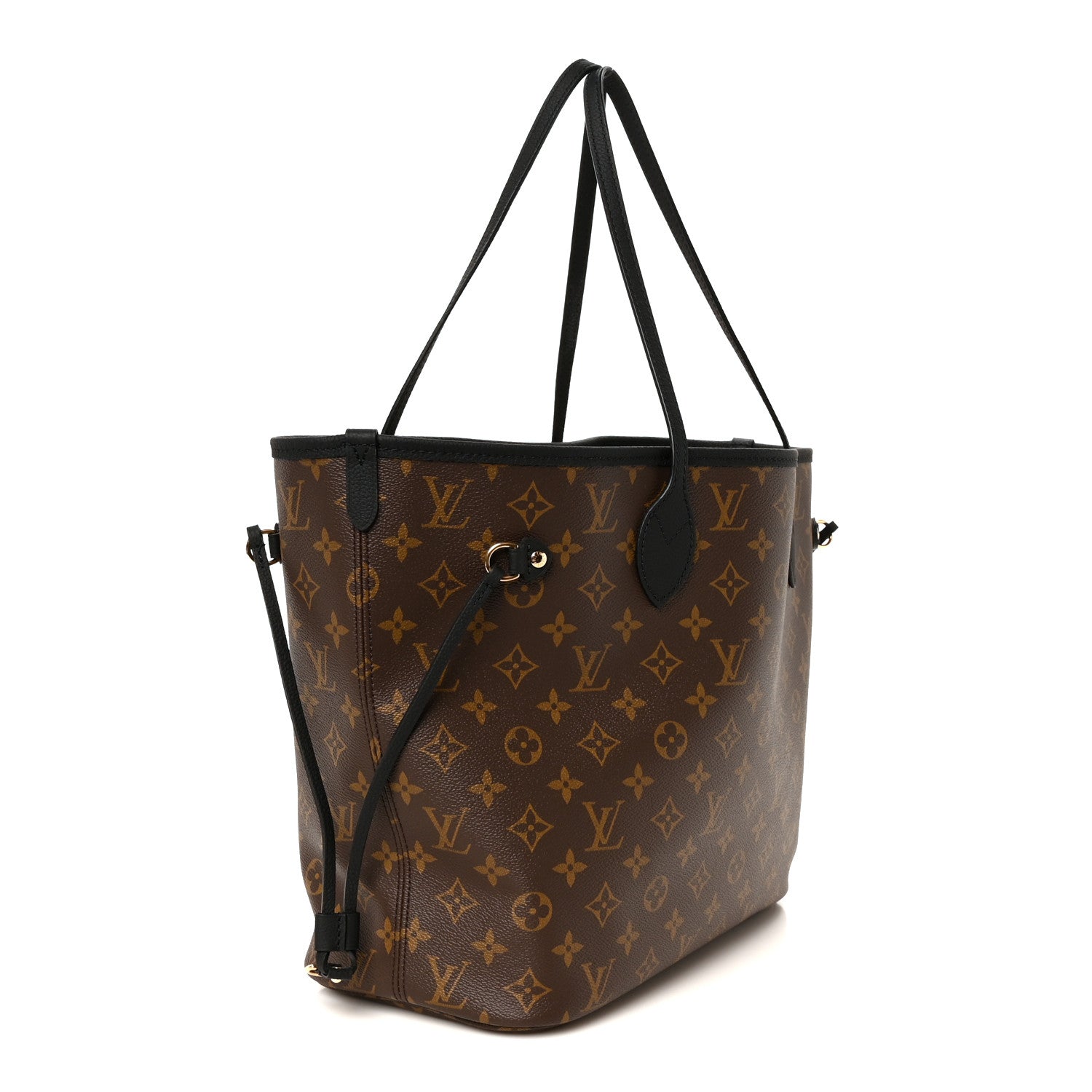 Louis Vuitton Monogram Calfskin Neo Neverfull Inside Out MM Black 4 of 11