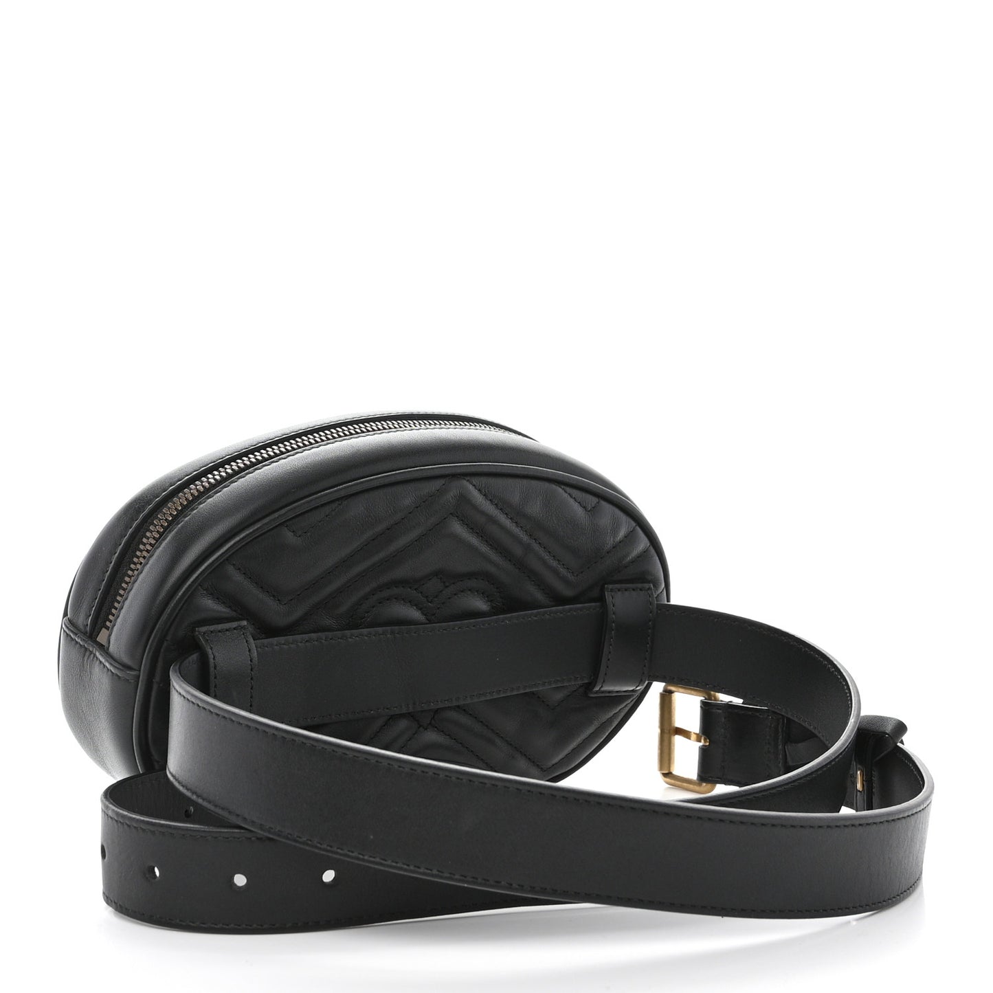 Calfskin Matelasse GG Marmont Belt Bag 105 42 Black