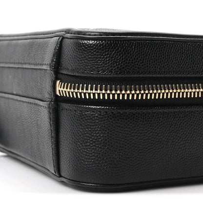 Chanel Caviar Quilted Small CC Filigree Vanity Case Black 10 of 10