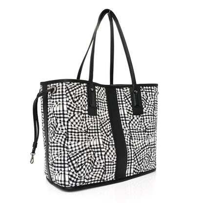 MCM Grained Calfskin Visetos Medium Liz Reversible Shopper Tote Black 5 of 14