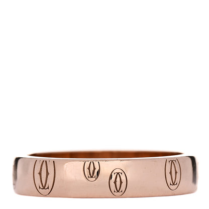 Cartier 18K Pink Gold 4mm Happy Birthday Band Ring 51 5.75 3 of 5