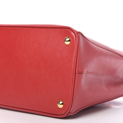 Prada Saffiano Lux Medium Tote Fuoco 7 of 10