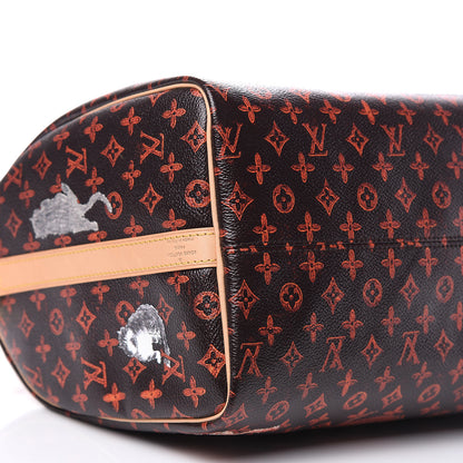 Louis Vuitton Catogram Speedy Bandouliere 30 Marron 6 of 9