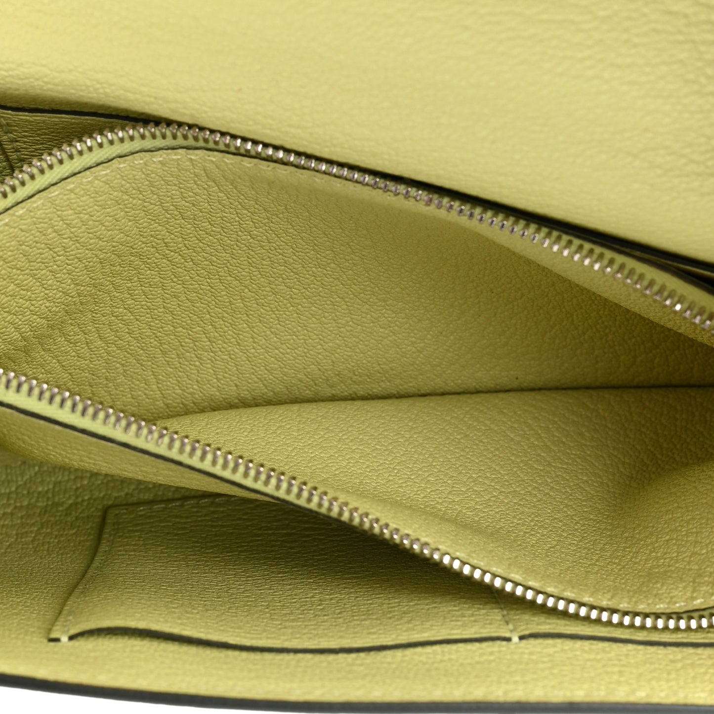 Chevre Mysore Kelly Wallet To Go Jaune Bourgeon